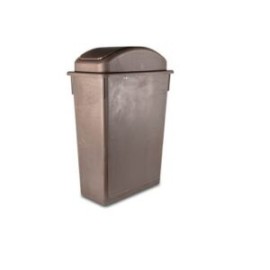 BOTE PARA BASURA RECTANGULAR COLOR CAFE CONCASSE MCLBBREC60C