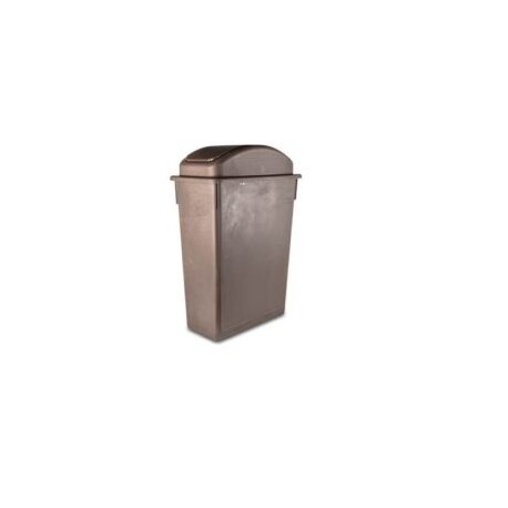 BOTE PARA BASURA RECTANGULAR COLOR CAFE CONCASSE MCLBBREC60C